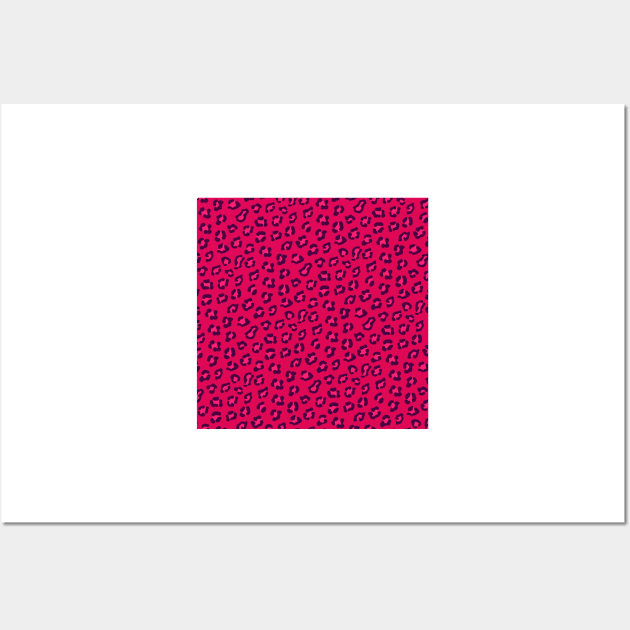 Pink Leopard Print Wall Art by Kamaloca